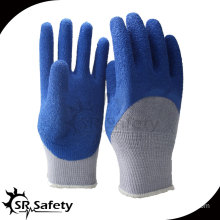 SRSAFETY 3/4 coated winter used safety working gloves latex